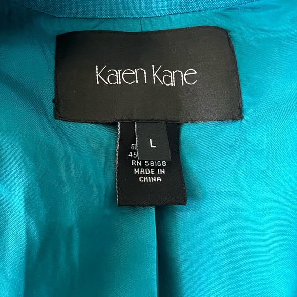 Karen Kane Blazer - Turquoise - Size Large - Picture 5 of 6